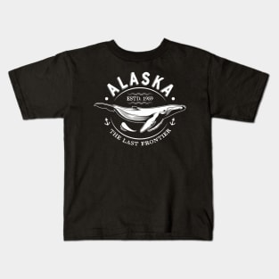 Alaska The Last Frontier Whale Home Cruise Kids T-Shirt